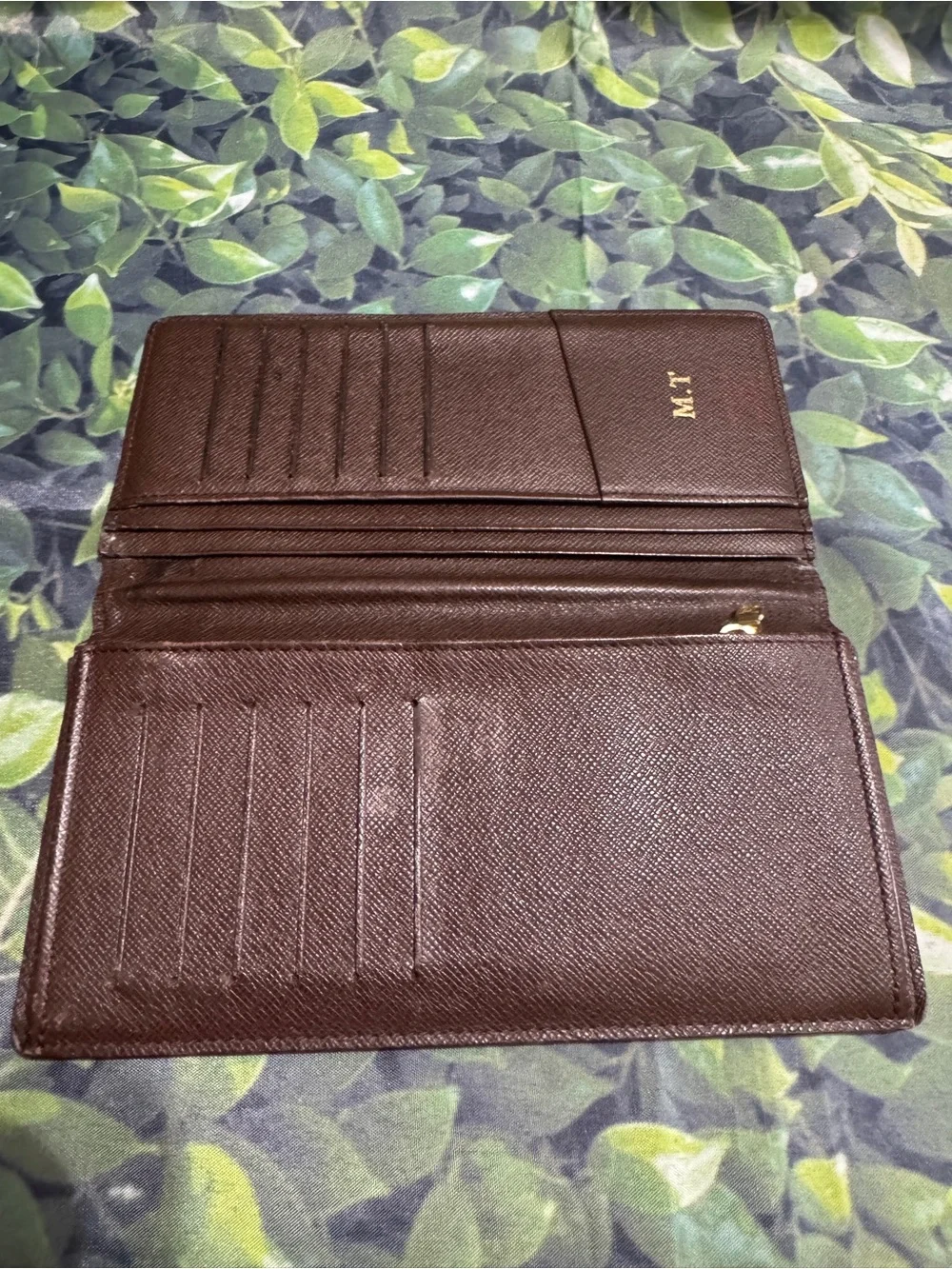 Louis Vuitton Brown Damier Ebene Brazza Long Wallet